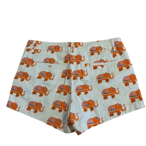 Macbeth Collection By Margaret Josephs Women's Elephant Print Shorts Size M - Picture 2 of 12